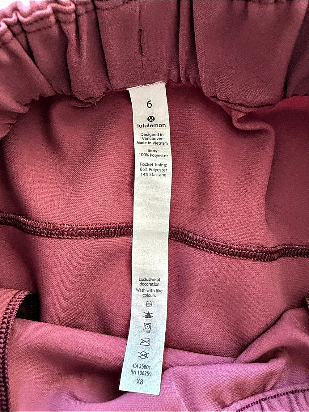 Lululemon On the Fly Skirt *Woven Mini Skirt Pink Size 6 - Picture 4 of 5